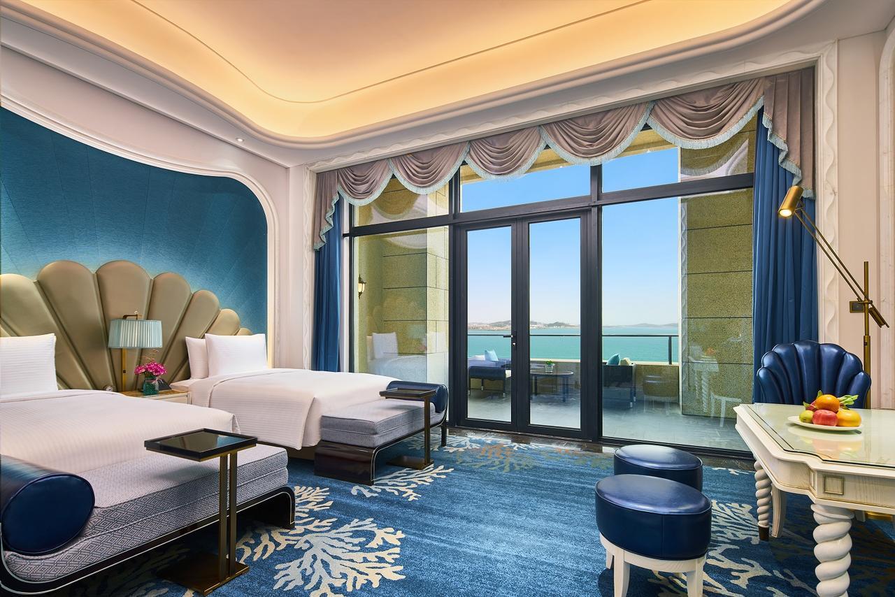 Hotel Wanda Vista Qingdao Movie Metropolis Exterior foto