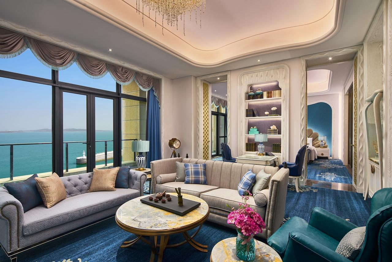 Hotel Wanda Vista Qingdao Movie Metropolis Exterior foto