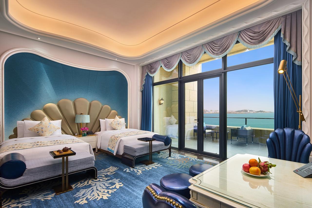Hotel Wanda Vista Qingdao Movie Metropolis Exterior foto