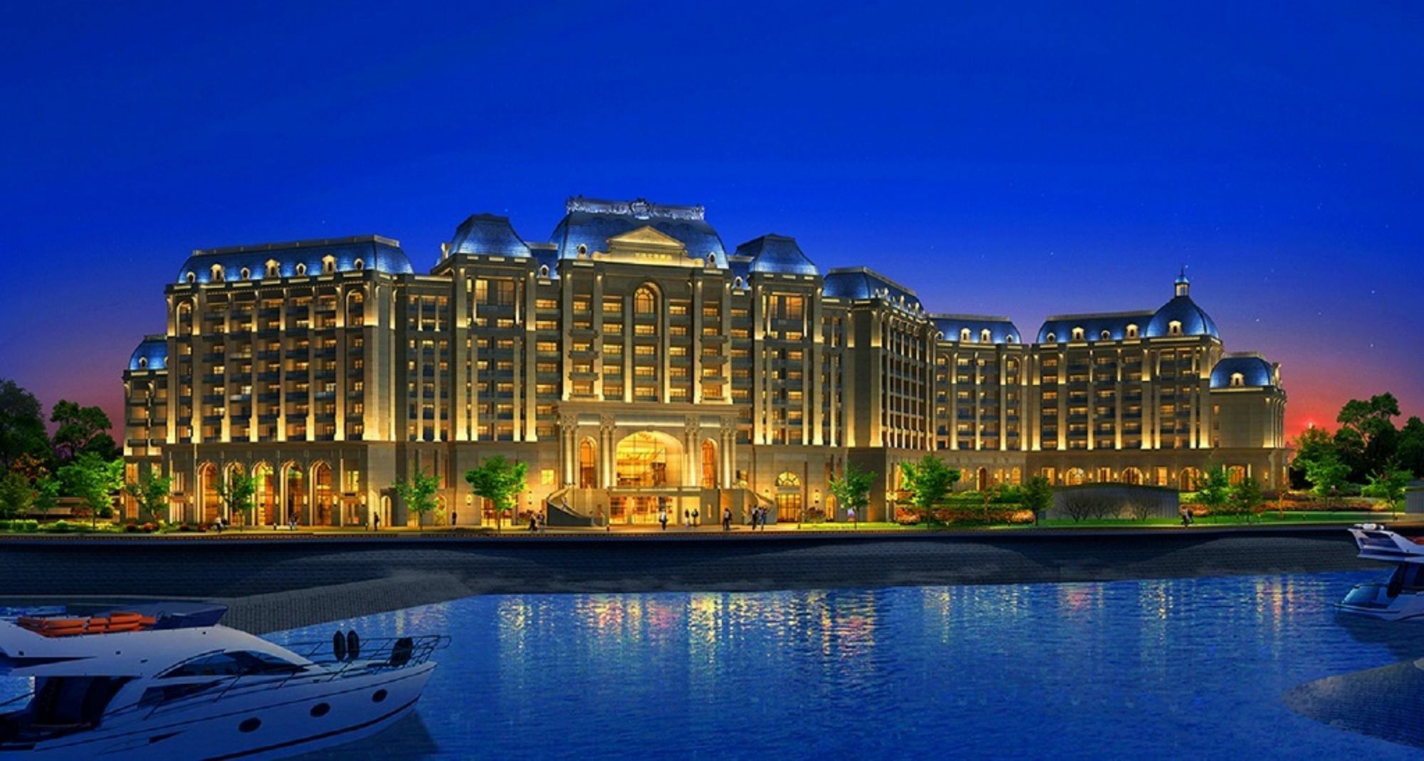 Hotel Wanda Vista Qingdao Movie Metropolis Exterior foto