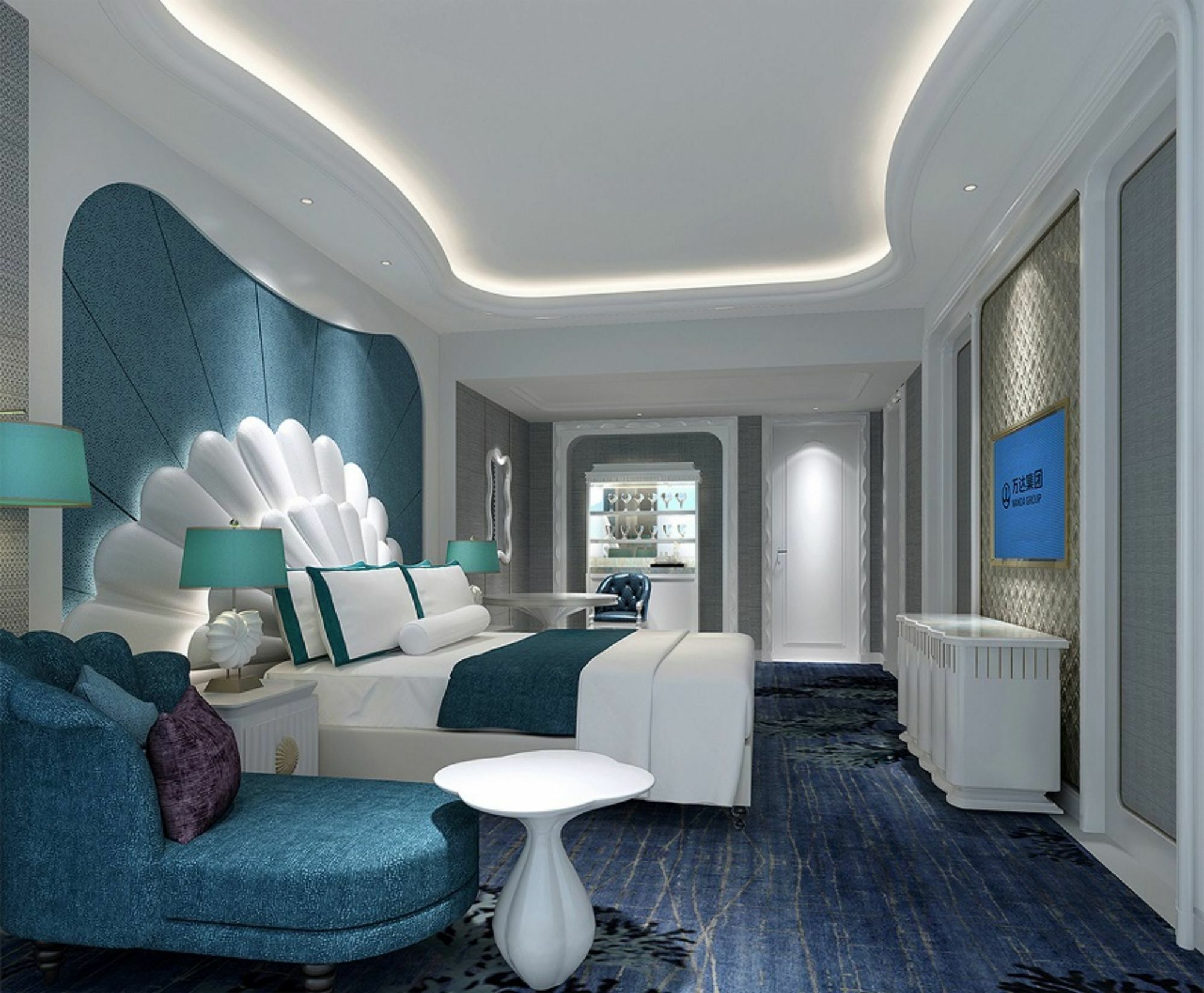 Hotel Wanda Vista Qingdao Movie Metropolis Exterior foto
