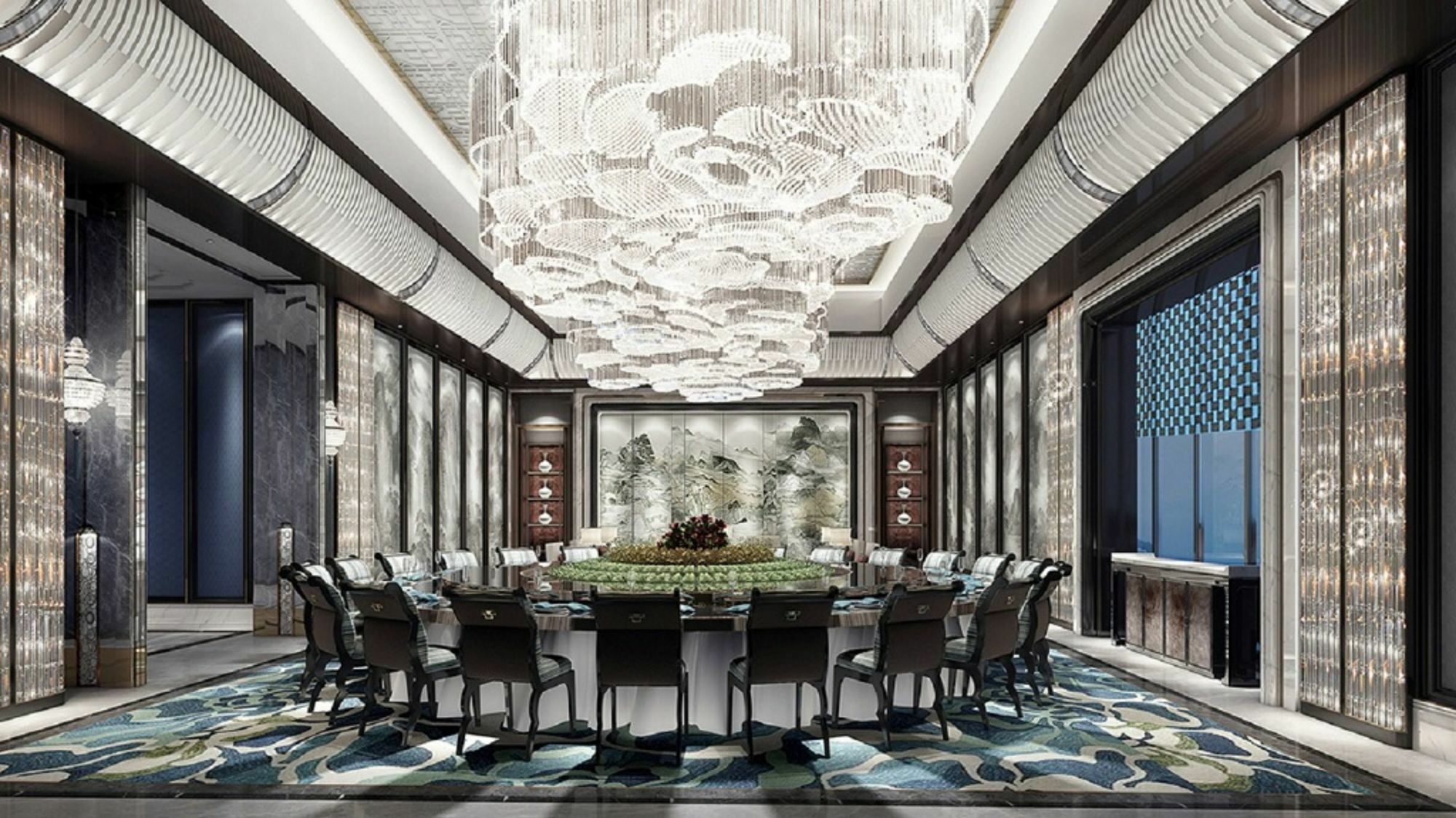Hotel Wanda Vista Qingdao Movie Metropolis Exterior foto