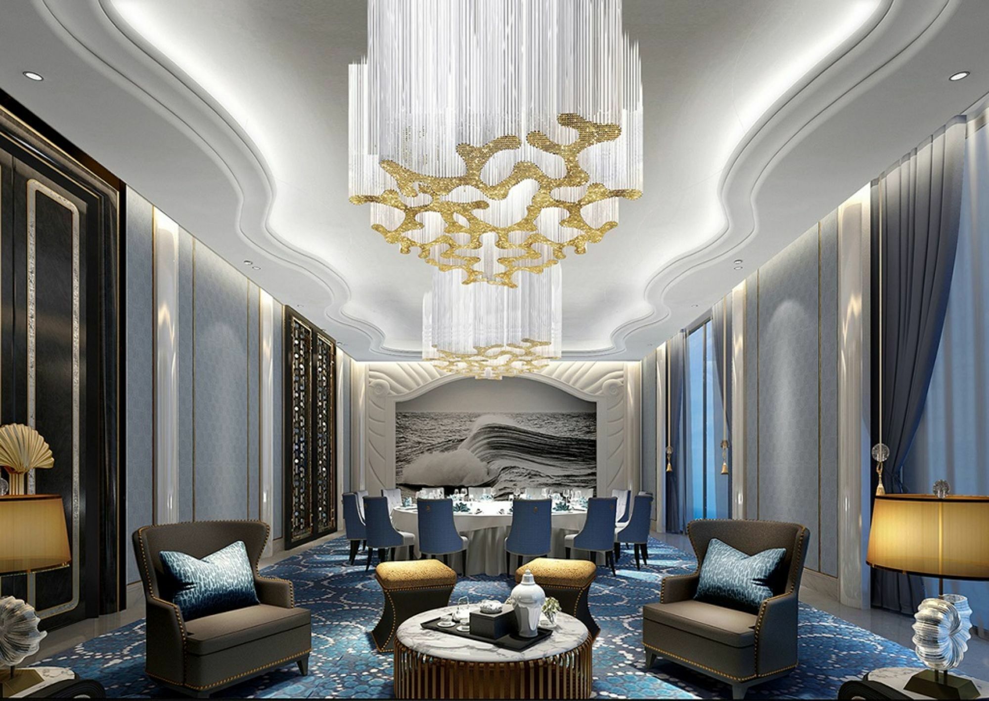 Hotel Wanda Vista Qingdao Movie Metropolis Exterior foto