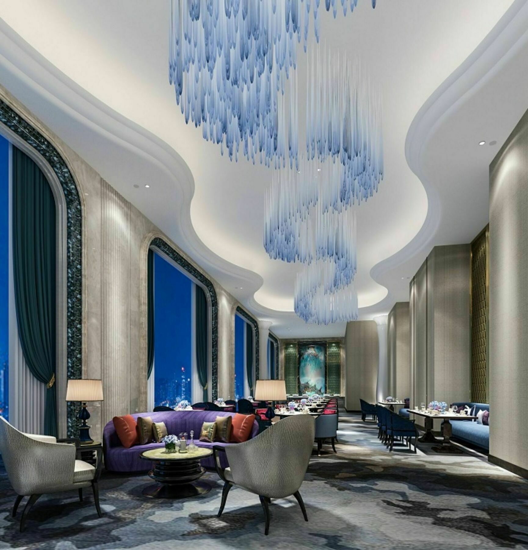 Hotel Wanda Vista Qingdao Movie Metropolis Exterior foto